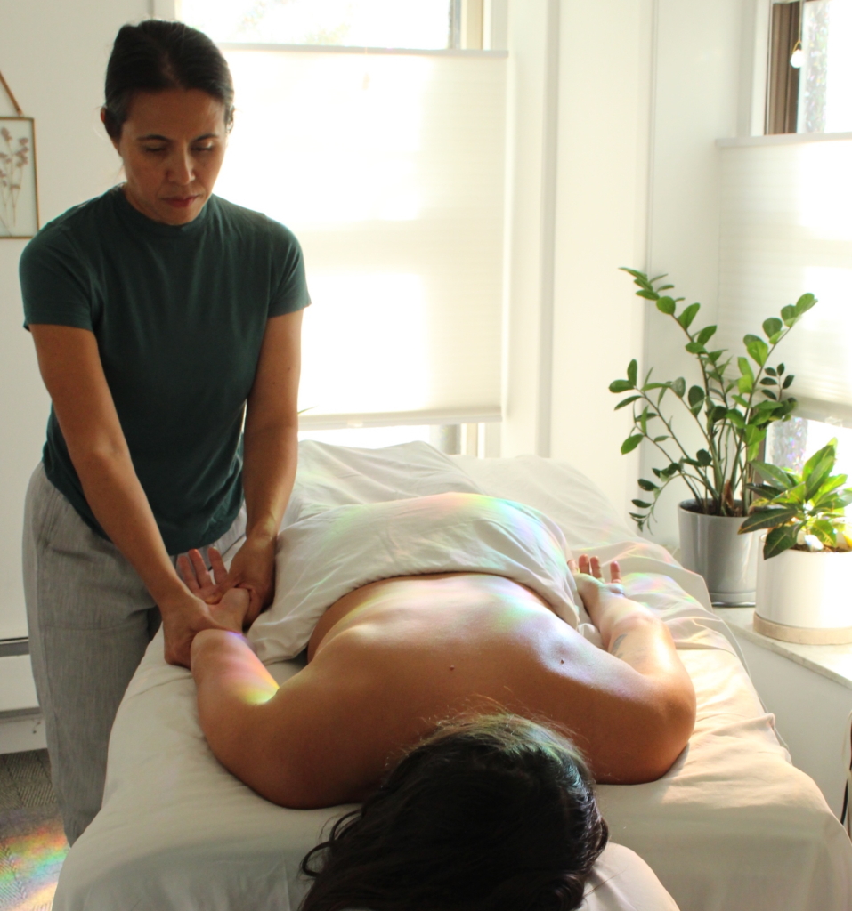Manual Lymphatic Drainage (MLD) Massage session at Haven Holistic + Somatic Healing